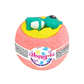 Шипучая соль для ванн Чаша с пеной и игрушкой Happiki 3 вида, 130г 953-068
