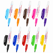 Маркеры стираемые для белой доски 10шт ЮНЛАНДИЯ COLORWAY, 3 мм, 152100