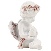 Сувенир полистоун "Ангелочек с птичкой в руках" кофейный венок 5,5х4,5х6,5 см 10324767 Сувенир полистоун "Ангелочек с птичкой в руках" кофейный венок 5,5х4,5х6,5 см 10324767