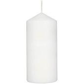 Свеча интерьерная Пеньковая, d7см h15см Цвет: белый Свеча интерьерная Пеньковая, d7см h15см Цвет: белый