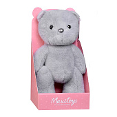 Мягкая игрушка, MAXITOYS, Мишка Серый, 20 см, в Коробке Мягкая игрушка, MAXITOYS, Мишка Серый, 20 см, в Коробке