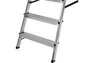  Стремянка алюминиевая 6 ступеней, высота платформы 123см, макс. нагр. 150кг., Сибртех 
