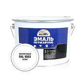 ЭКСПЕРТ Эмаль по ржавчине 3в1 белый RAL 9003 10кг ЭКСПЕРТ Эмаль по ржавчине 3в1 белый RAL 9003 10кг