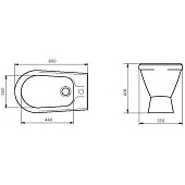 Биде Самарское белое Sanita Биде Самарское белое Sanita