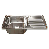  Мойка врезная 76х42см 0,6мм с сифоном ЛЕВАЯ MLN7642 Melana 