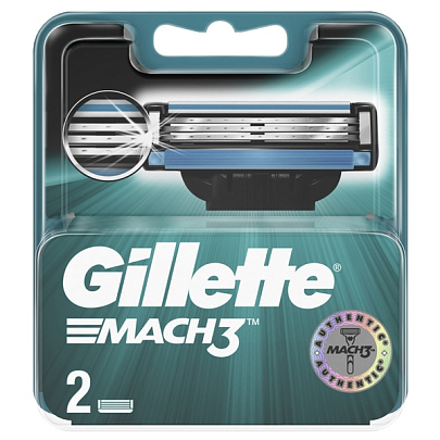  Сменные кассеты для бритья GL Mach3 2шт 