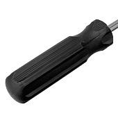 Отвертка SL6х100мм, углеродистая сталь, черная пластиковая рукоятка // Sparta Отвертка SL6х100мм, углеродистая сталь, черная пластиковая рукоятка // Sparta