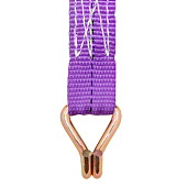  Стяжка крепления груза  1,0т  6,0м SKYWAY STAFF 25мм фиолетовый храповый механизм с крюками полиэстер 1шт 