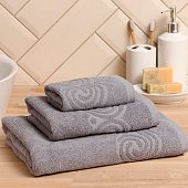 Полотенце 70х130 махровое Love Life Border цвет серый, 100% хлопок, 380 гр/м2 Полотенце 70х130 махровое Love Life Border цвет серый, 100% хлопок, 380 гр/м2