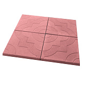 Плитка тротуарная Фантазия красная 300х300х35мм (11шт/м2) Плитка тротуарная Фантазия красная 300х300х35мм (11шт/м2)