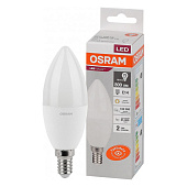 Лампа LED 10Вт Е14, свеча, 3000К теплый OSRAM