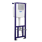 Инсталляция для подвесного унитаза 4в1 Альфа комфорт (монтажная рама, унитаз, сиденье микр. кнопка белая) Santeri Инсталляция для подвесного унитаза 4в1 Альфа комфорт (монтажная рама, унитаз, сиденье микр. кнопка белая) Santeri