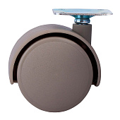  Ролик двойной на площ. 50мм (серый 1 шт)(40кг) 