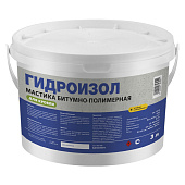 Мастика ГИДРОИЗОЛ битумно-полимерная для кровли /3л Мастика ГИДРОИЗОЛ битумно-полимерная для кровли /3л