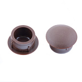  Заглушки декорат.12мм тем.корич, 30шт 