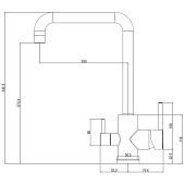 Смеситель для кухни с подключением к фильтру FW519 Смеситель для кухни с подключением к фильтру FW519