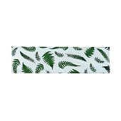  Дорожка (репс) 40х146 Этель Папоротник белая зелёная 