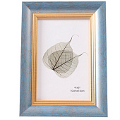 Фоторамка 10х15 пластик Габриэль синяя с золотой полосой 22х14х19 10705079 Фоторамка 10х15 пластик Габриэль синяя с золотой полосой 22х14х19 10705079