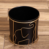 Набор кашпо 3шт на подставке "Зу" 9916676 Набор кашпо 3шт на подставке "Зу" 9916676