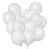 Воздушные шары латексные 12", пастель, 100 шт., белые 4986521 Воздушные шары латексные 12", пастель, 100 шт., белые 4986521