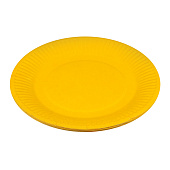  Тарелка бумажная, d 18 см, желтый, 10 шт, 9556747 