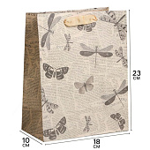Пакет крафтовый вертикальный «Бабочки», 18 х 23 х 10 см 4783298 Пакет крафтовый вертикальный «Бабочки», 18 х 23 х 10 см 4783298