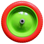 Колесо полиуретановое 3.00-8, длина оси 90мм, подшипник 20мм// Сибртех 689765 Колесо полиуретановое 3.00-8, длина оси 90мм, подшипник 20мм// Сибртех 689765