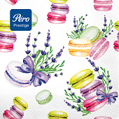 Салфетки бумажные Pero Prestige 3-х сл 33х33 Макаронсы 20шт Арт.2388 Салфетки бумажные Pero Prestige 3-х сл 33х33 Макаронсы 20шт Арт.2388