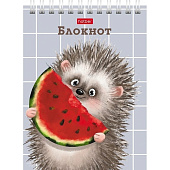  Блокнот А6, 40л, Хорошо быть ежиком, клетка, 40Б6В1гр 