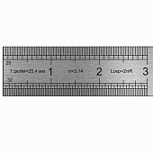  Линейка 30см Brauberg металлическая, европодвес, 210381 