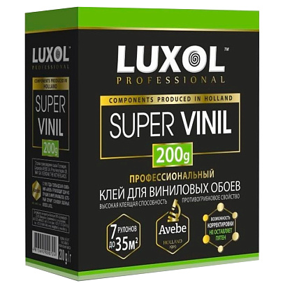  Клей обойный LUXOL SUPER VINIL Professional 200 г 