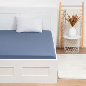 Простыня на резинке 180х200 Этель цв.синий, 100% хлопок, бязь, 9046032 Простыня на резинке 180х200 Этель цв.синий, 100% хлопок, бязь, 9046032
