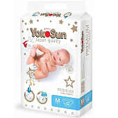 Подгузники YOKOSUN PREMIUM (5-10 кг) M 62 шт 5104 Подгузники YOKOSUN PREMIUM (5-10 кг) M 62 шт 5104
