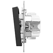 Выключатель встраиваемый 3 клавиши, цвет черный, EKF Эпика Выключатель встраиваемый 3 клавиши, цвет черный, EKF Эпика