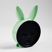 Будильник настольный Зайчик плавный ход циферблат d-10 см 16.5х11 см АА 5169365 Будильник настольный Зайчик плавный ход циферблат d-10 см 16.5х11 см АА 5169365