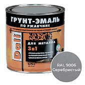 ГРУНТ - ЭМАЛЬ по ржавчине "DALI" серебристый алюминий RAL9006-0,75л ГРУНТ - ЭМАЛЬ по ржавчине "DALI" серебристый алюминий RAL9006-0,75л