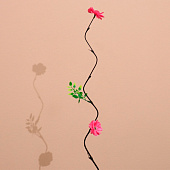 Интерьерный декор из бамбука, цветы пластик 200 см красный 7779955 Интерьерный декор из бамбука, цветы пластик 200 см красный 7779955