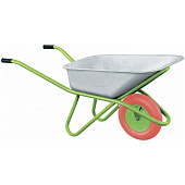 Тачка садово-строительная с PU 1 колесная , груз-сть 180 кг, объем 90 л// Сибртех 68968 Тачка садово-строительная с PU 1 колесная , груз-сть 180 кг, объем 90 л// Сибртех 68968