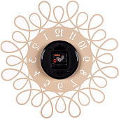  Часы настенные Фантазия Рубин, d-50 см,металл, открытая стрелка, бежевый , 5024-003 