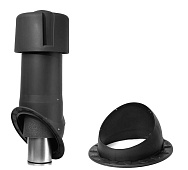 Комплект KROVENT Seam 125 is (колпак, труба, основание)  RAL 7024 графитовый серый