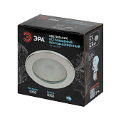 Светильник точечный встраиваемый GX53 KL95 15Вт круг хром влагозащ IP44 (d110/монтажн d100) /ЭРА Светильник точечный встраиваемый GX53 KL95 15Вт круг хром влагозащ IP44 (d110/монтажн d100) /ЭРА