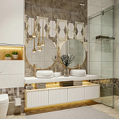  Плитка  25х50 Палермо темный СК000037065 /Axima (1,25м2) 