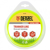 Леска для триммера двухкомпонентная круглая 2,65ммх15м EXTRA CORD Denzel Леска для триммера двухкомпонентная круглая 2,65ммх15м EXTRA CORD Denzel