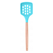 78015 Шумовка MARVEL , силикон, ручка дерево. 78015 Шумовка MARVEL , силикон, ручка дерево.