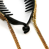  Зажим для волос жемчужный со стразами арт. 507 