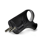 Эл.вилка с/к угл.с ушком чер.16А А0112 (У) Эл.вилка с/к угл.с ушком чер.16А А0112 (У)