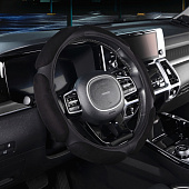 Оплетка SKYWAY Sponge classic, 6 подушечек, размер M, черная замша Оплетка SKYWAY Sponge classic, 6 подушечек, размер M, черная замша