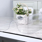 Скатерть гибкое стекло Dekorelle 100х80см, толщина 0,8мм 123-100 Скатерть гибкое стекло Dekorelle 100х80см, толщина 0,8мм 123-100