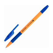 Ручки шариковые с грипом Brauberg Ultra Gt Orange, 10 штук, синие, 0,35 мм, блистер, 144057 