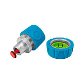 Соединитель быстросъемный 3/4", аквастоп, Palisad 65837 Соединитель быстросъемный 3/4", аквастоп, Palisad 65837